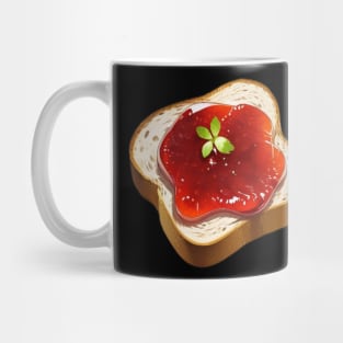 Strawberry Toast Loaf Bread Sandwich Yummy Kawaii Vintage Strawberries Mug